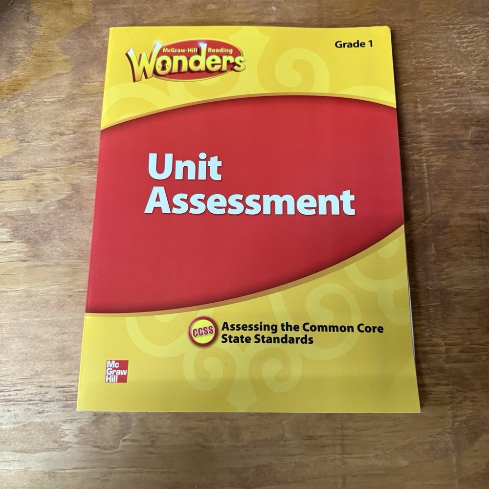 MCGRAW HILL READING WONDERS UNIT ASSESSMENT GRADE 1